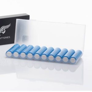 Transparent förvaringsask för 10 stycken 18650-celler