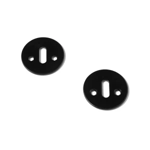 Nyckelskylt - Modern, matt svart (RAL 9005), passar bl.a. till Arne Jacobsen dörrgrepp • d line