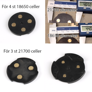 Buttontop ring för 18650/21700