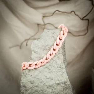 Halsband Chains Of Colour, Rosa