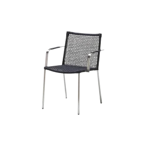 Straw stol, w/armstöd