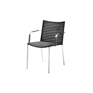 Straw stol m/armstöd