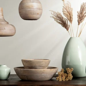 Skål hög, antik trä