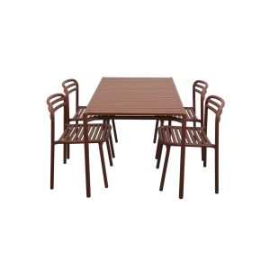 Bliss rektangulärt matbord inkl. 4 Bliss-stolar