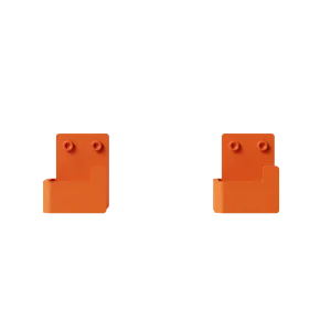 Badrumskrok, orange (2 st.) • NICHBA