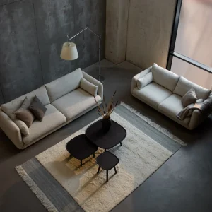 Bloom 3-sitssoffa med teakben