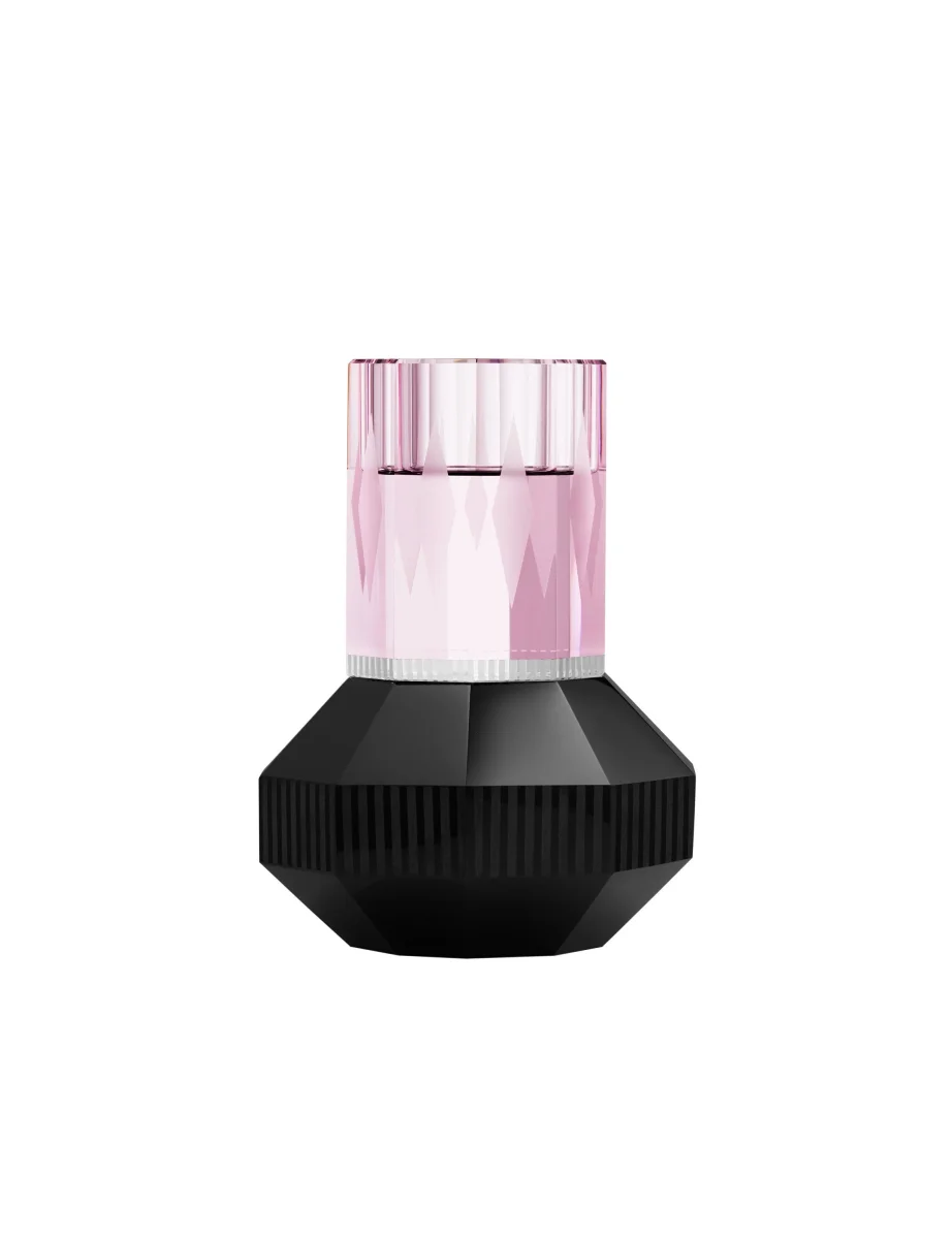 Chicago T-Light värmeljusstake, rosa/klar/svart • Reflections Copenhagen - Bild 2