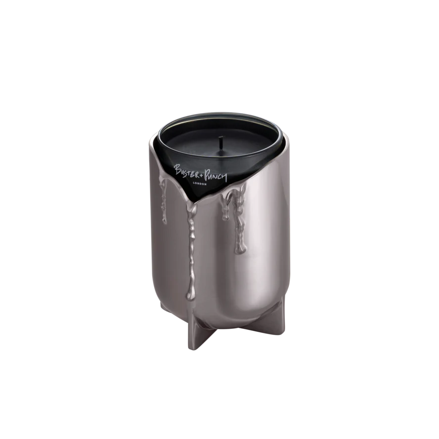 Doftljus och ljusstake, stål • Buster + Punch - Bild 2