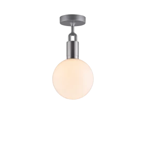 Forked Ceiling Globe Medium taklampa, opalglas och stål • Buster + Punch