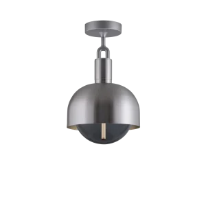 Forked Ceiling Shade Globe Medium taklampa, rökfärgat glas och stål • Buster + Punch