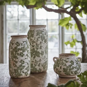 Urna Victora, grön/elfenben