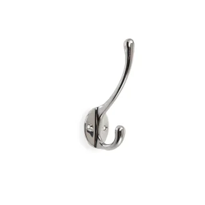 Helsingborg • Klädkrok, blank krom 106 mm