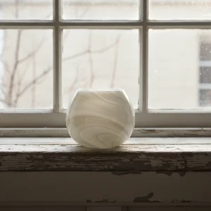 Ljuslykta Swirl, Ivory