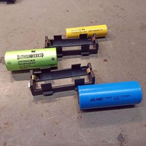 SMD-Hållare för 18650/26650 celler (1-2P)