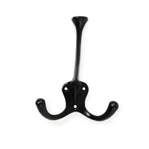 Kungsholmen • Hattkrok dubbel, svart 111 mm.