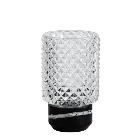 Sons of Marble Hurricane värmeljusstake, svart/klar • Design by Us