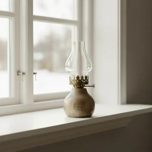 Värmeljushållare Ava trä antik