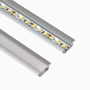 Aluminiumprofil Infälld Låg 22x6mm