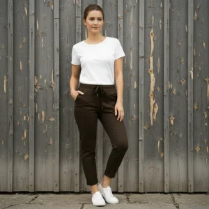 Stretchbyxa Signe, Brun