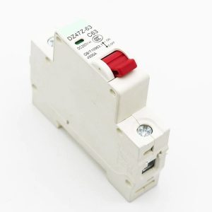 Säkring samt automatisk strömbrytare för max 63A 250VDC