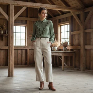 Skjorta Laurette, Grön