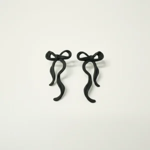 Örhängen Fancy Black Bow